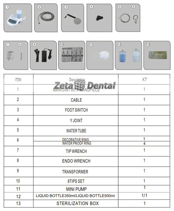 SKL® Dental Ultrasonic Scaler K7 Satelec compatible